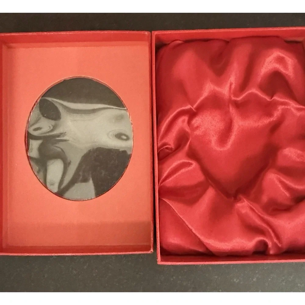 Waterford Fine Silver Gifts Ballet Ribbon Heart Christmas Ornament Silverplate